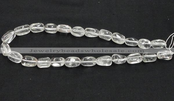 CNC22 10*16mm nugget grade AB natural white crystal beads