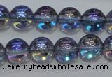 CNC301 15.5 inches 6mm round AB-color white crystal beads