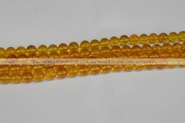 CNC402 15.5 inches 8mm round dyed natural white crystal beads