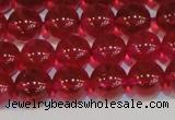 CNC412 15.5 inches 8mm round dyed natural white crystal beads