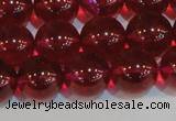 CNC414 15.5 inches 12mm round dyed natural white crystal beads