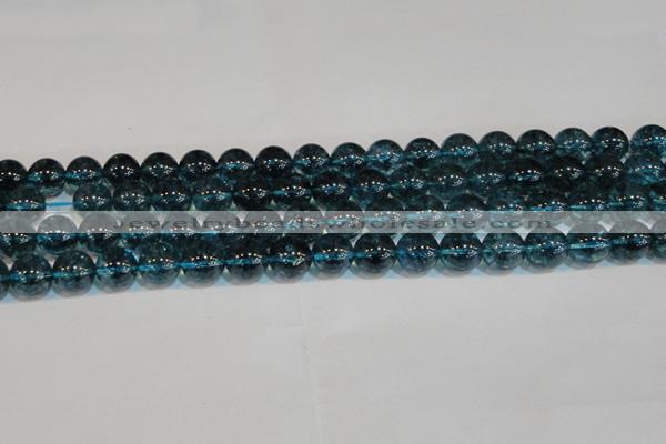 CNC423 15.5 inches 10mm round dyed natural white crystal beads