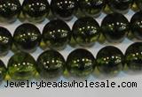 CNC432 15.5 inches 8mm round dyed natural white crystal beads