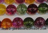 CNC453 15.5 inches 10mm round dyed natural white crystal beads