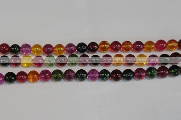 CNC454 15.5 inches 12mm round dyed natural white crystal beads