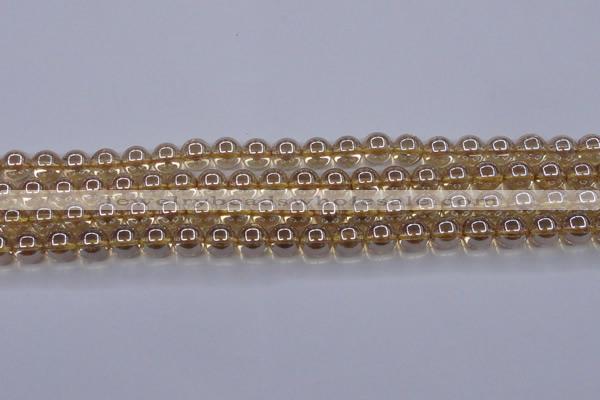 CNC502 15.5 inches 8mm round dyed natural white crystal beads