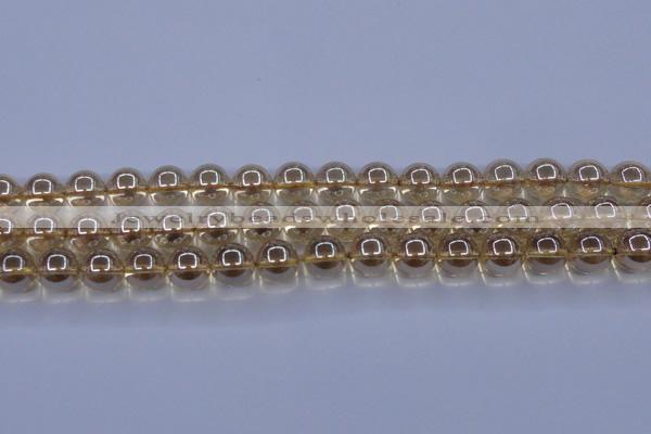 CNC504 15.5 inches 12mm round dyed natural white crystal beads