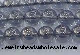 CNC594 15.5 inches 6mm round plated natural white crystal beads