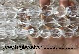 CNC806 14*18mm - 18*20mm faceted nuggets white crystal beads