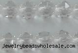 CNC88 15.5 inches 6mm faceted round natural white crystal beads