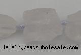 CNG1003 15.5 inches 15*25mm - 25*30mm nuggets white crystal beads