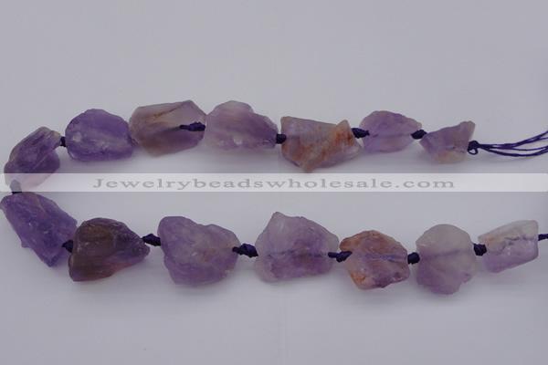 CNG1005 15.5 inches 15*25mm - 25*30mm nuggets amethyst gemstone beads