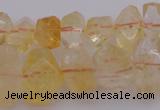 CNG1020 15.5 inches 8*12mm - 12*16mm faceted nuggets citrine beads