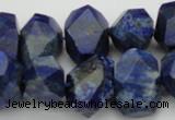 CNG1028 15.5 inches 10*14mm - 15*20mm faceted nuggets lapis lazuli beads