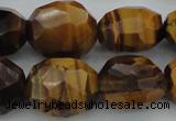 CNG1094 15*20mm - 18*25mm faceted nuggets yellow tiger eye beads