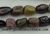 CNG1107 15.5 inches 8*12mm - 10*14mm nuggets tourmaline beads