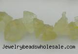 CNG1116 15.5 inches 8*12mm - 13*18mm nuggets lemon quartz beads