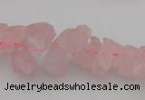 CNG1119 15.5 inches 8*12mm - 13*18mm nuggets rose quartz beads