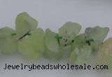 CNG1120 15.5 inches 8*12mm - 13*18mm nuggets green rutilated quartz beads