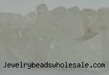 CNG1128 15.5 inches 8*12mm - 13*18mm nuggets white crystal beads