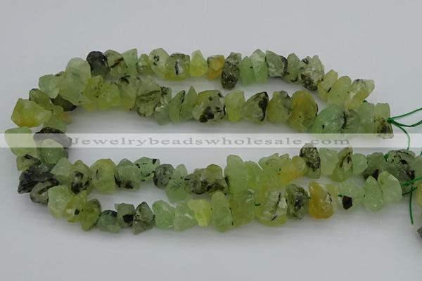 CNG1136 8*12mm - 13*18mm nuggets green rutilated quartz beads