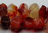 CNG1145 15.5 inches 10*14mm - 15*20mm faceted nuggets red agate beads