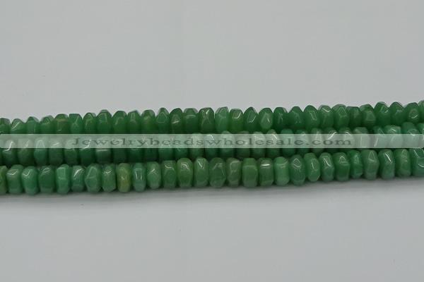 CNG1184 15.5 inches 6*14mm - 8*14mm nuggets green aventurine beads