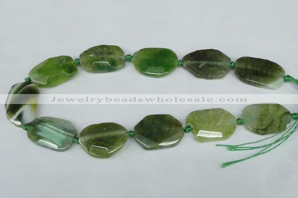 CNG1203 15.5 inches 20*30mm - 25*35mm freeform agate beads