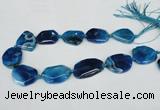 CNG1205 15.5 inches 20*30mm - 30*40mm freeform agate beads