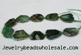 CNG1206 15.5 inches 20*30mm - 30*40mm freeform agate beads