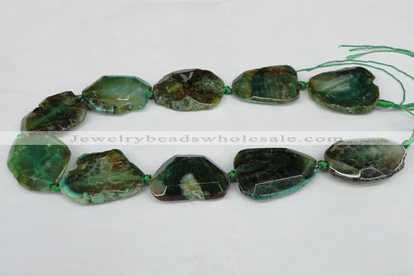 CNG1206 15.5 inches 20*30mm - 30*40mm freeform agate beads