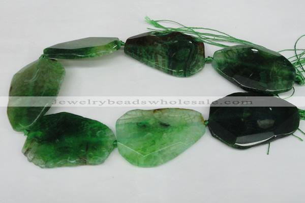 CNG1215 15.5 inches 35*40mm - 40*55mm freeform agate beads