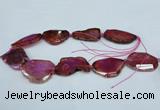 CNG1231 15.5 inches 25*35mm - 35*45mm freeform agate beads