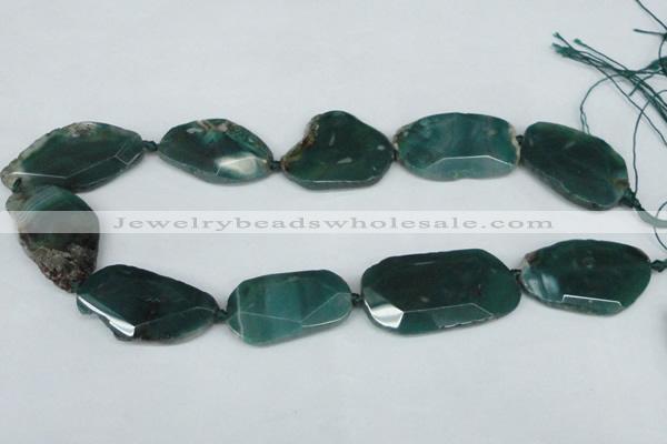 CNG1233 15.5 inches 20*35mm - 35*45mm freeform agate beads