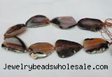 CNG1240 15.5 inches 30*40mm - 35*50mm freeform agate beads