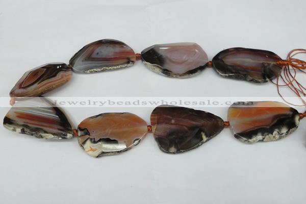 CNG1240 15.5 inches 30*40mm - 35*50mm freeform agate beads