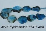 CNG1241 15.5 inches 30*40mm - 40*50mm freeform agate beads