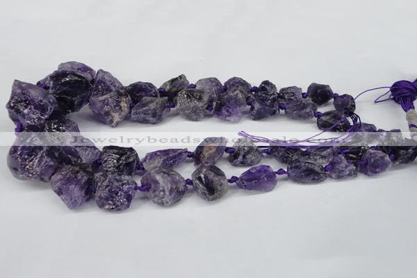 CNG1306 15.5 inches 8*12mm – 25*35mm nuggets amethyst beads