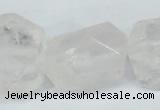 CNG1309 15*20mm – 25*30mm faceted nuggets rose quartz beads