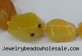 CNG1355 15.5 inches 8*10mm - 20*25mm faceted nuggets agate beads