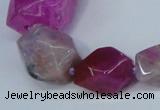 CNG1357 15.5 inches 8*10mm - 20*25mm faceted nuggets agate beads