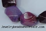 CNG1358 15.5 inches 8*10mm - 20*25mm faceted nuggets agate beads