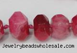 CNG1365 15.5 inches 8*12mm - 22*30mm faceted nuggets agate beads