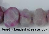 CNG1366 15.5 inches 8*12mm - 22*30mm faceted nuggets agate beads