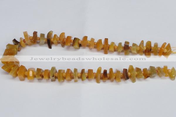 CNG1400 15.5 inches 10*15mm - 12*22mm nuggets agate gemstone beads