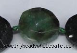 CNG1407 15.5 inches 20*25mm - 30*35mm faceted freeform agate beads