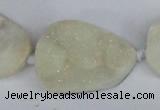 CNG1415 15.5 inches 25*35mm - 30*40mm freeform agate beads