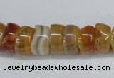 CNG1440 15.5 inches 6*12mm - 10*12mm nuggets agate gemstone beads