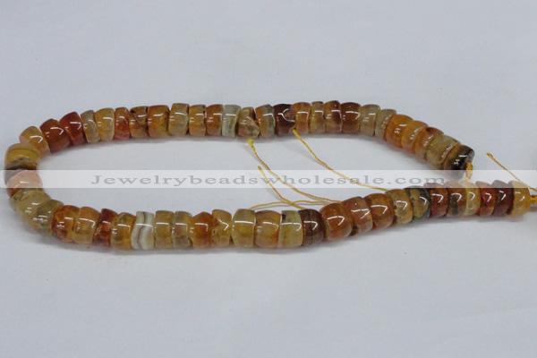 CNG1440 15.5 inches 6*12mm - 10*12mm nuggets agate gemstone beads