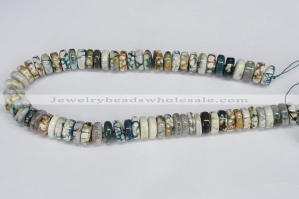 CNG1444 15.5 inches 6*15mm - 8*15mm nuggets agate gemstone beads